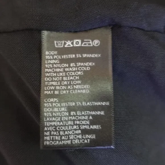 Urban Outfitters / Cooperative Full Front Zip-Up Little Black Dress - Picture 4 of 4